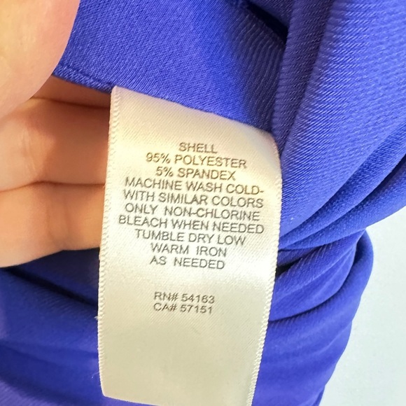 Eliza J Blue Sleeveless Jumpsuit‎ with Wide-Leg Design L - Picture 8 of 9